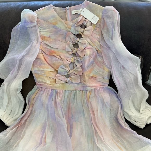 ZIMMERMANN 2022 Mini Dress w/ Tags |  SIZE - 1 - Picture 6 of 7